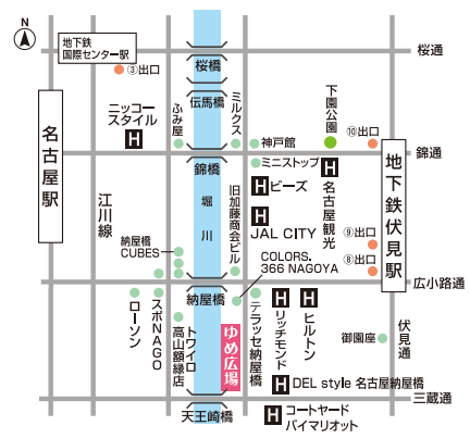 nayabashi map